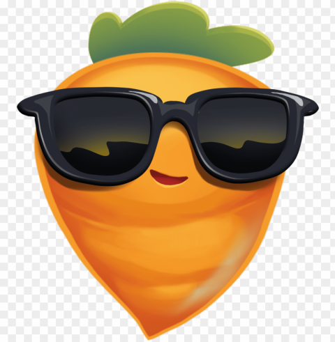 carrot sunglasses PNG objects