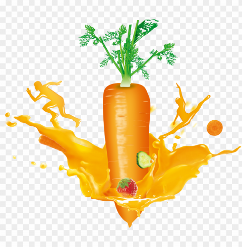 carrots stem - carrot juice PNG with Transparency and Isolation