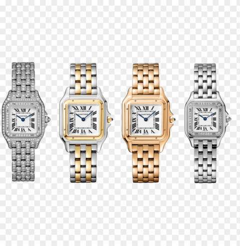 cartier de panthere watch diamond Transparent PNG Isolated Object Design PNG transparent with Clear Background ID 7cda3634