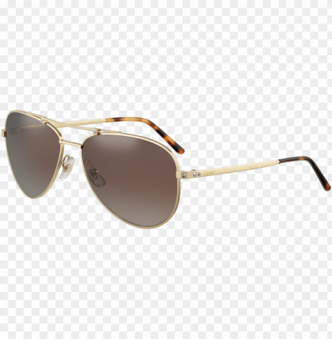 cartier mens sunglasses gold HighQuality Transparent PNG Isolated Graphic Element