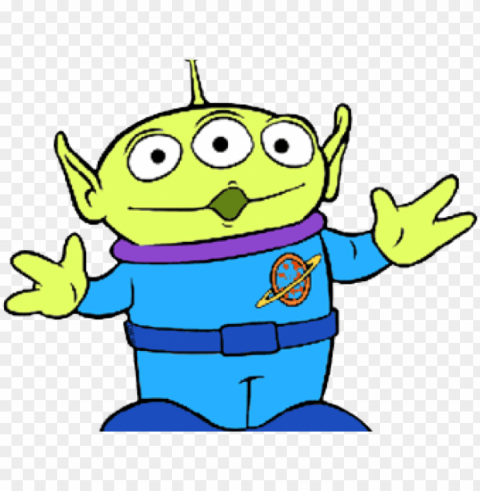 cartoon alien clipart - toy story alien clipart Transparent PNG Isolated Graphic with Clarity