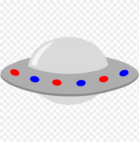 cartoon alien spaceship - ufo clipart PNG with Isolated Object and Transparency