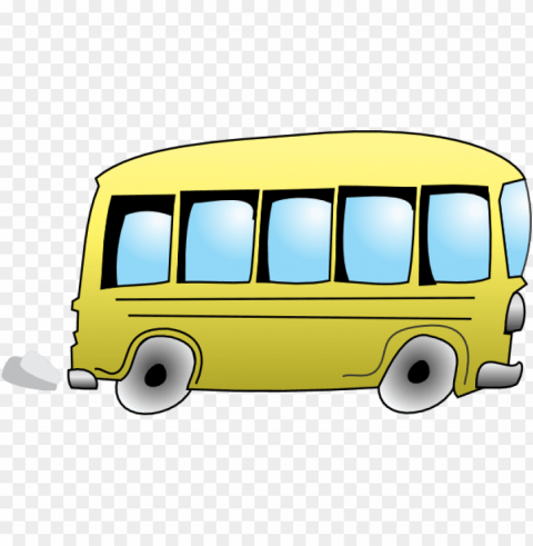 cartoon bus PNG clipart with transparent background