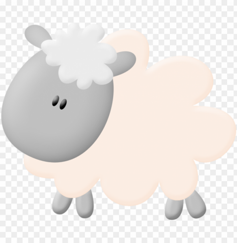 cartoon clipart sheep illustration vector Isolated Subject in Clear Transparent PNG