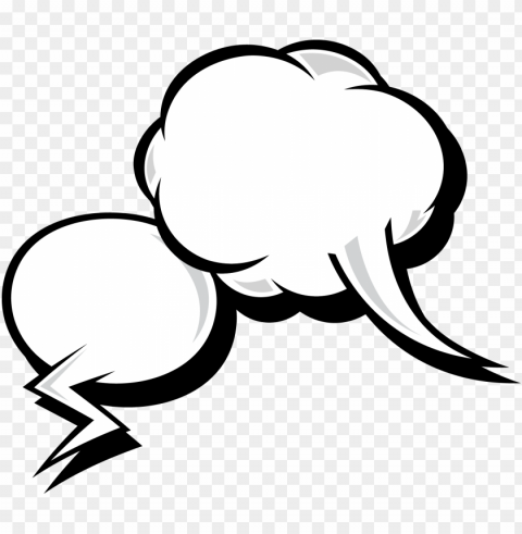 cartoon cloud messaging thought bubble thinking Isolated Subject in HighQuality Transparent PNG
