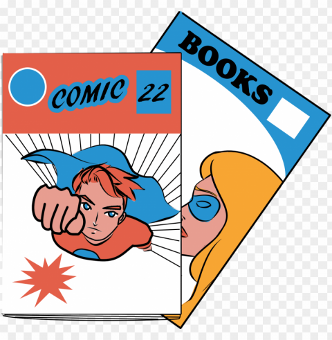 cartoon comic book PNG graphics with alpha channel pack