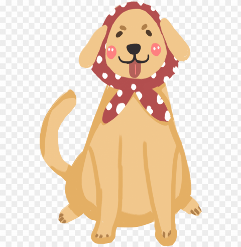 cartoon cute headscarf dog and psd - do PNG for free purposes PNG transparent with Clear Background ID e2f3f021