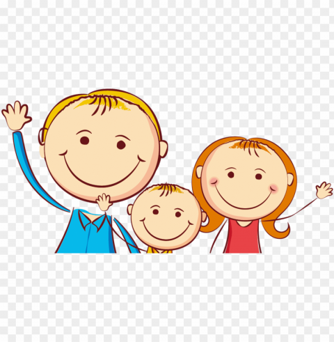 cartoon download clip art - family of three clipart PNG images with clear alpha layer