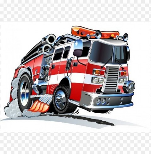 cartoon fire truck PNG images without licensing images Background - image ID is eb02f259