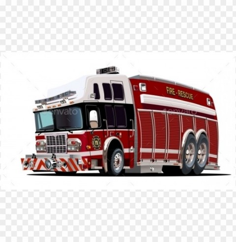 cartoon fire truck PNG images without restrictions