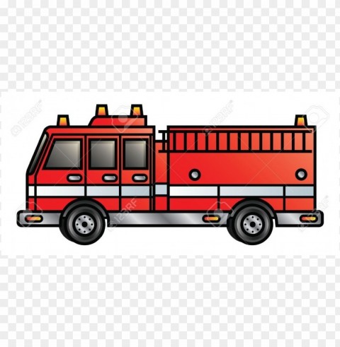 cartoon fire truck PNG images without watermarks