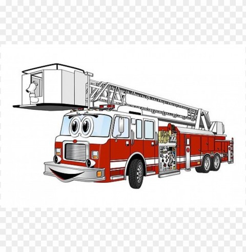 cartoon fire truck PNG no watermark images Background - image ID is e7b5059c