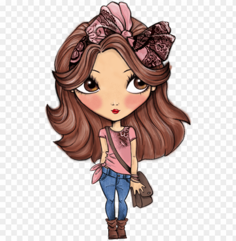 Cartoon Girl Fashion - Cartoon Girl Transparent PNG Images For Personal Projects