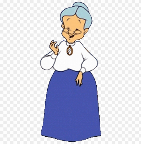 cartoon grandma Clear Background Isolation in PNG Format