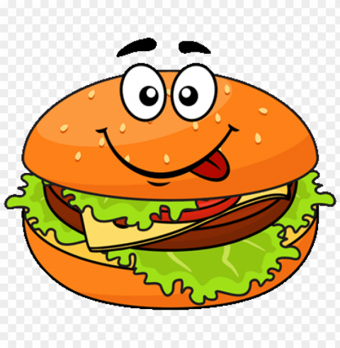 cartoon hamburger - cheese burger clip art PNG image with no background