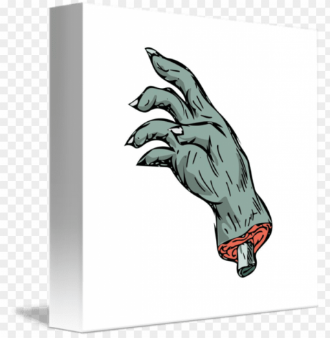 cartoon hand with bone sticking out PNG with no background free download