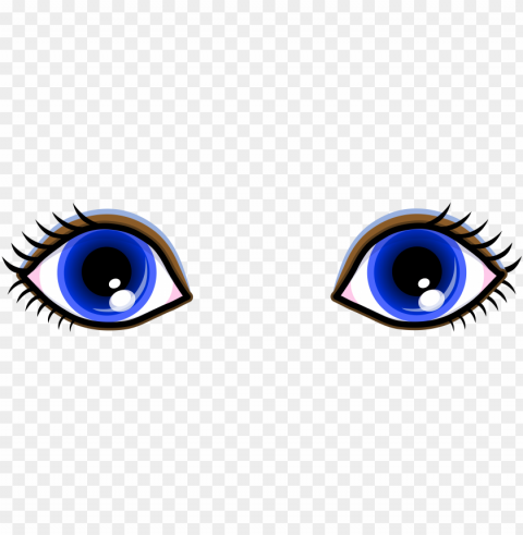 cartoon image of eyes Isolated Subject in Clear Transparent PNG
