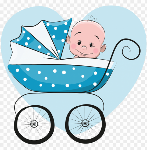 cartoon infant illustration - cartoon baby in stroller PNG Image Isolated with High Clarity PNG transparent with Clear Background ID 8bac6368