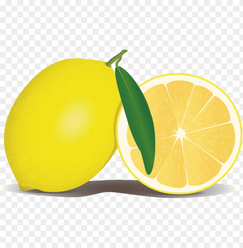 Cartoon Lemon PNG Image With Transparent Isolated Graphic