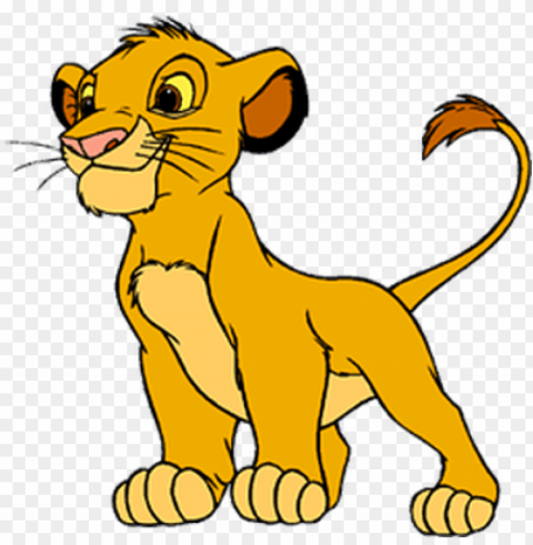 cartoon lion - baby simba the lion ki PNG Illustration Isolated on Transparent Backdrop