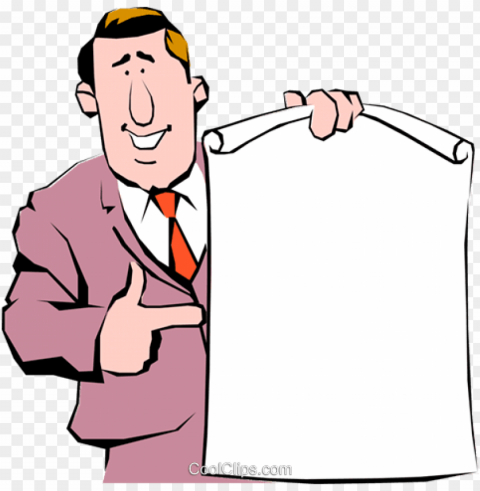 cartoon man with announcement royalty free vector clip - announcement clipart Transparent PNG picture