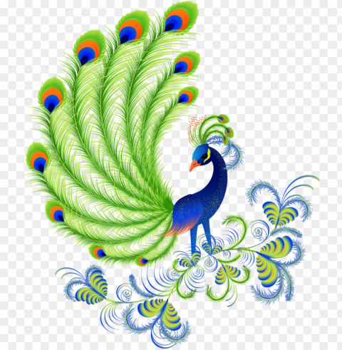 cartoon peacock feathers - peacock beautiful pictures of cartoo PNG Image with Isolated Transparency