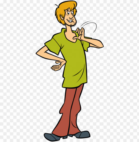 cartoon person - shaggy from scooby doo PNG transparent photos for design