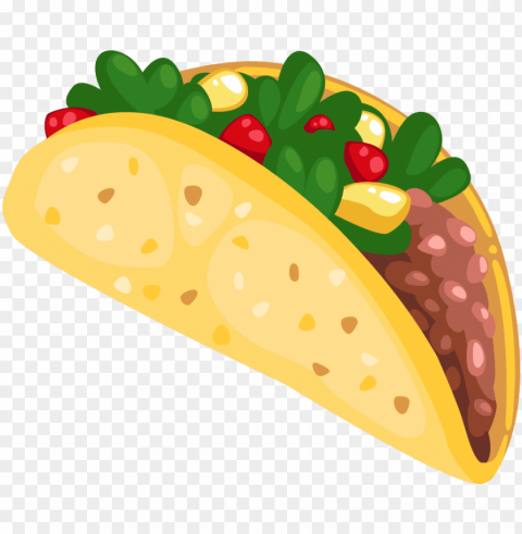 cartoon taco clip art 3 clipartcow - clip art Isolated Item on Transparent PNG Format