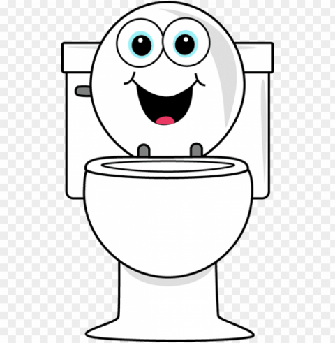 cartoon toilet clip art - toilet clipart Isolated Artwork on Clear Transparent PNG