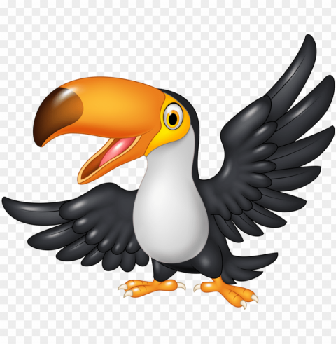 cartoon toucan Isolated Graphic with Clear Background PNG