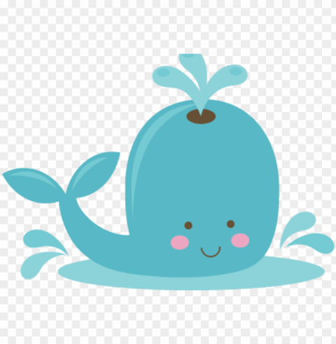 cartoon whale - whale cute clipart PNG for web design