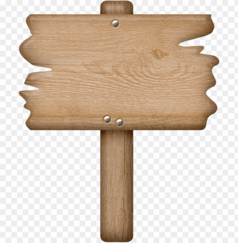 cartoon wood sign - blank sign clip art Transparent Background PNG Object Isolation