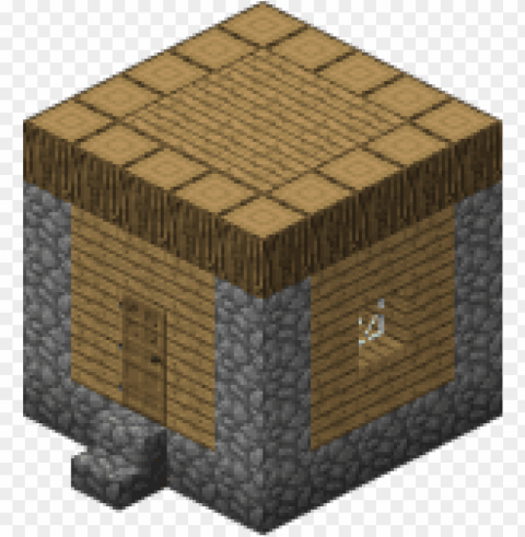 casa minecraft Isolated Design in Transparent Background PNG