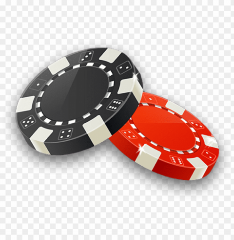 casino cards - falling poker chips Transparent Background Isolated PNG Illustration