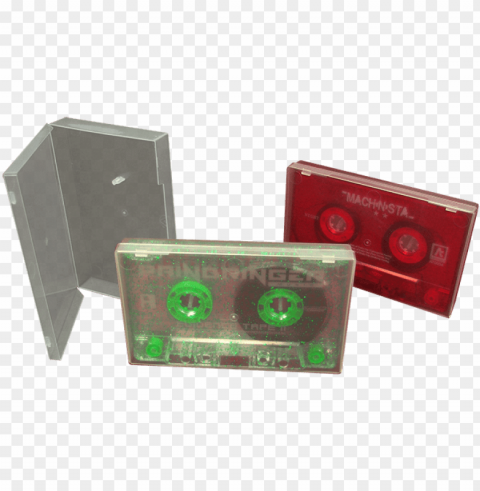 cassette tape duplication in clear polycases - purple clear cassette tape PNG Graphic with Transparency Isolation