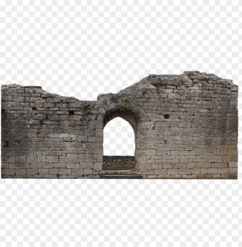 castle-060 - castle wall background Isolated Subject on HighQuality Transparent PNG