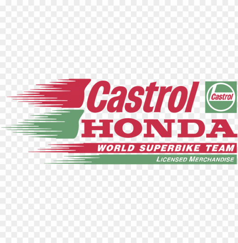 castrol honda logo - castrol honda superbike raci Transparent Cutout PNG Graphic Isolation