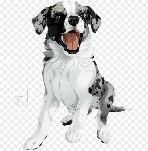 cat drawing dog drawings animal drawings animal - dog yawns Isolated PNG Object with Clear Background