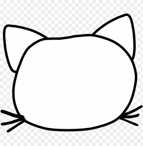 cat head outline clip art at clker com vector clip - clip art Clear background PNG images bulk
