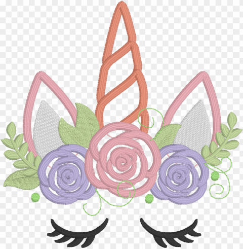 Categories - Unicorn Face With Roses PNG Images With High-quality Resolution