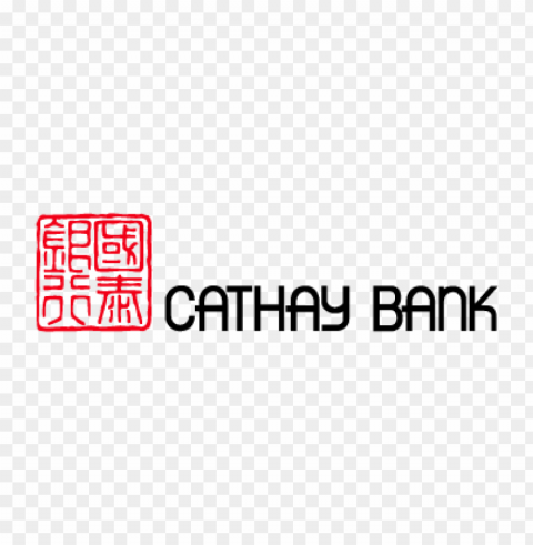 cathay bank vector logo Alpha channel transparent PNG