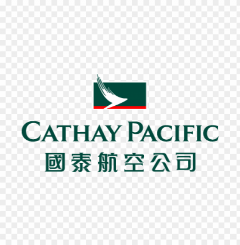cathay pacific bilingual vector logo Clean Background Isolated PNG Character