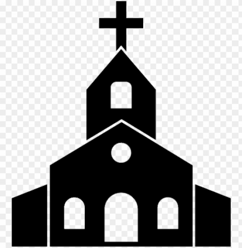 Catholic Church Icon PNG Graphic Isolated With Clear Background