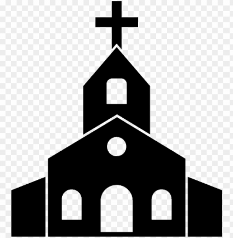 catholic church icon - church clipart black and white Transparent PNG graphics archive