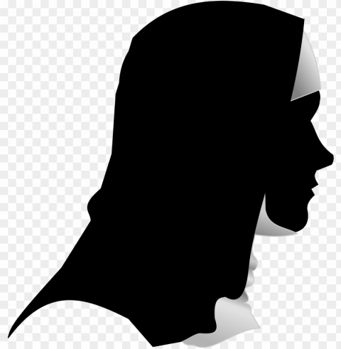 catholic nun silhouette profile big image - silhouette of a nu PNG picture