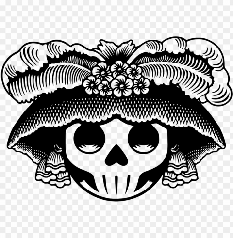 catrina Isolated Graphic with Clear Background PNG