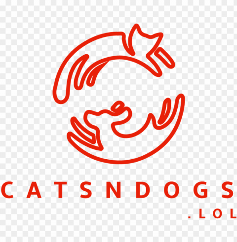 catsndogs logo - graphic desi Isolated Element with Transparent PNG Background