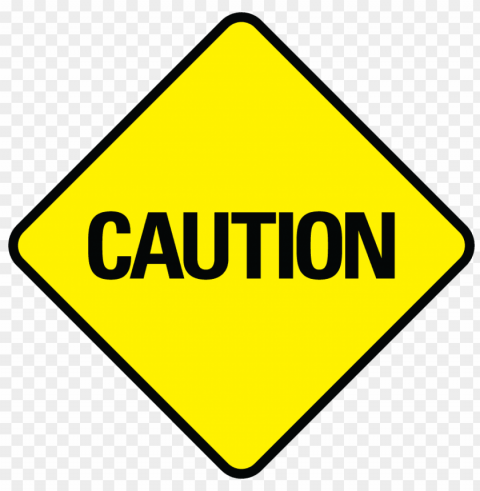 caution sign PNG images with alpha transparency layer