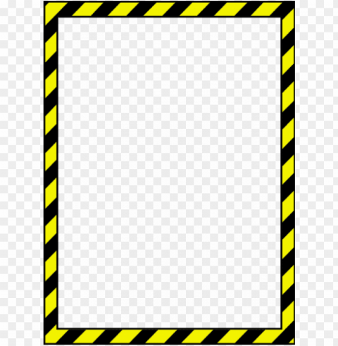 caution tape border - caution border Isolated Graphic with Transparent Background PNG