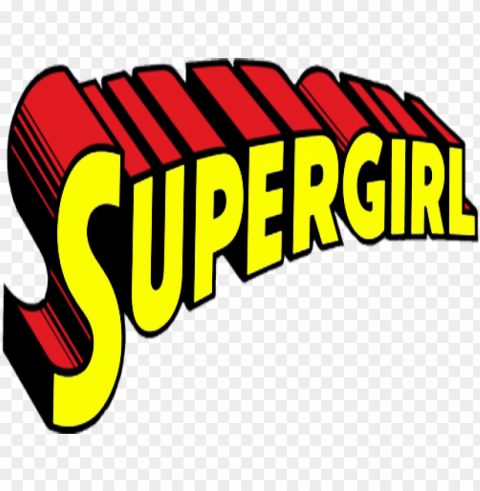 cbs supergirl red and yellow logo banner - super girl logo Transparent background PNG stockpile assortment
